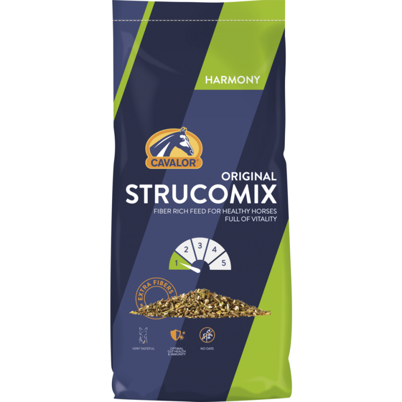 Cavalor Strucomix Original - Muesli aux Herbes pour Cheval