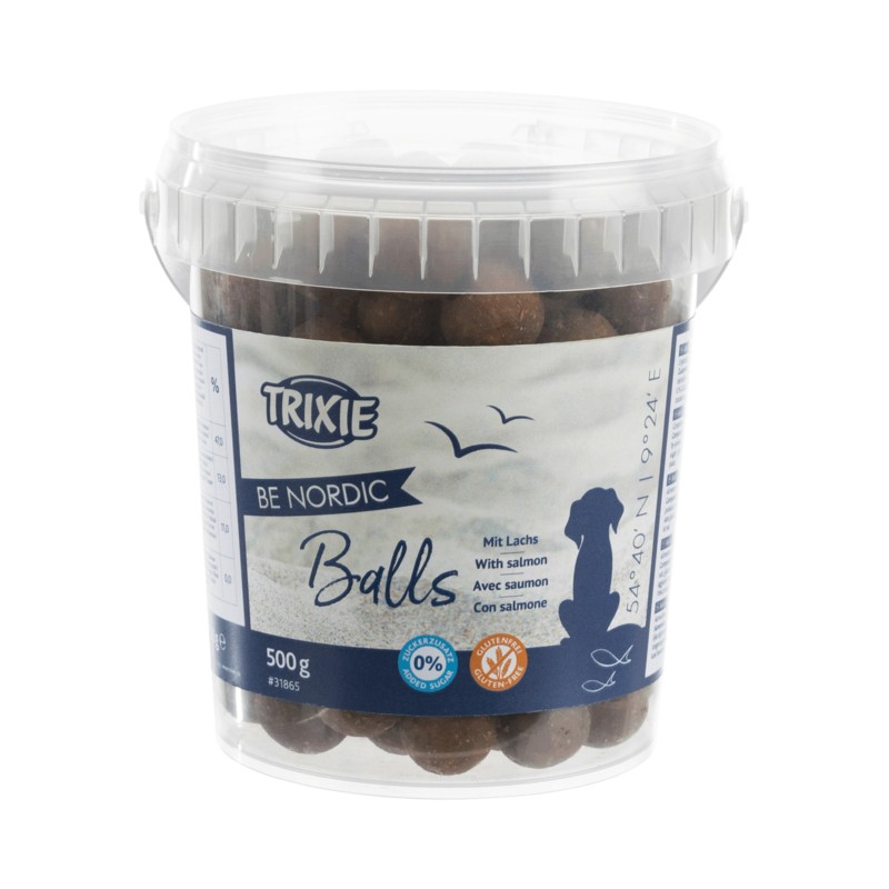 Trixie Balls au Saumon 500g (31865) - 67% Poisson & Sans Gluten