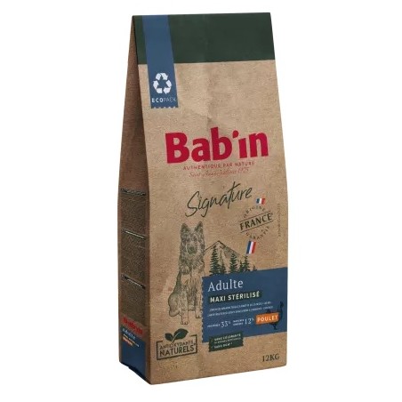 Bab'in Signature Maxi Stérilisé Poulet 12kg - Fidélité 10+1