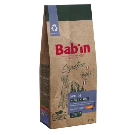 Bab'in Signature Medium & Maxi Senior Poulet - Fidélité 10+1 - 88 & 68
