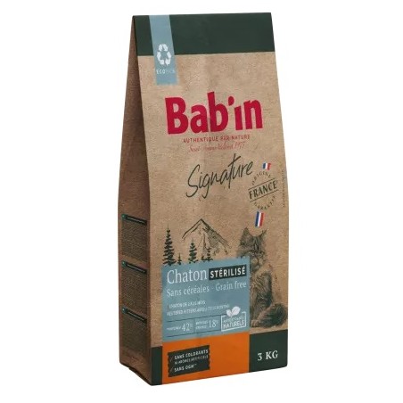 Bab'in Chaton Sans Céréales Poulet France - La Ferme de Marine