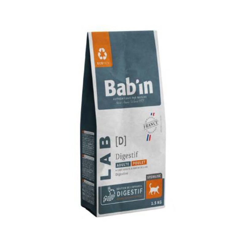 Bab'in Chat Digestion Poulet France - La Ferme de Marine