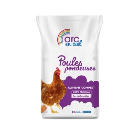 Miettes Poules Pondeuses Arc-en-Ciel 20kg - Sans OGM