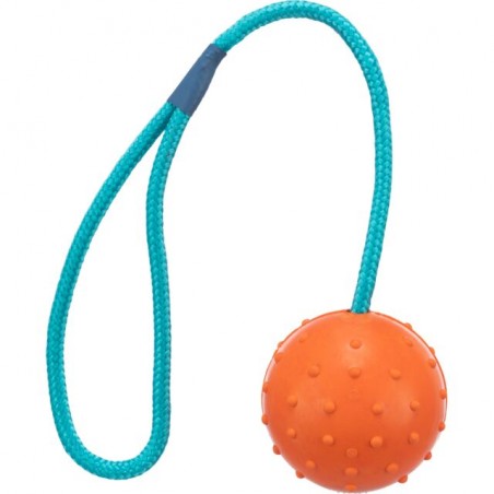 Trixie - Balle sur corde en caoutchouc 6cm