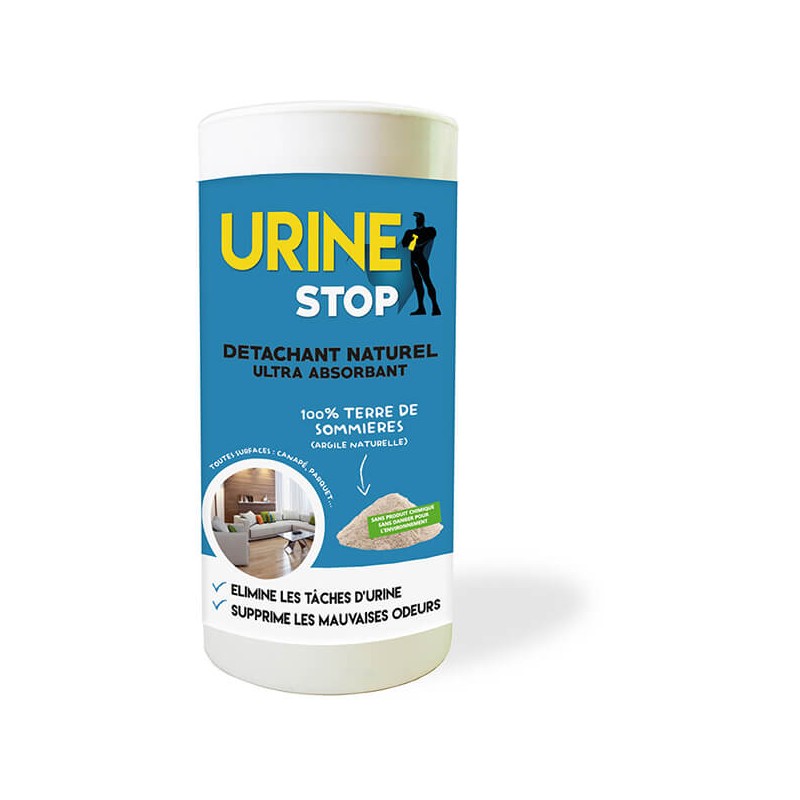 Urine Stop - Détachant naturel ultra absorbant terre de sommières 400g Urine Stop - Détachant naturel ultra absorbant terre de sommières 400g