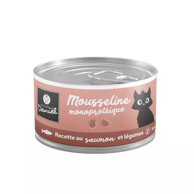Les recettes de Daniel - Mousseline au saumon et légumes 85g Les recettes de Daniel - Mousseline au saumon et légumes 85g