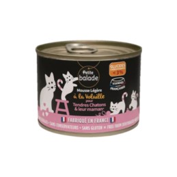 Petite Balade - Mousse légère à la volaille pour chatons et leur maman 200g