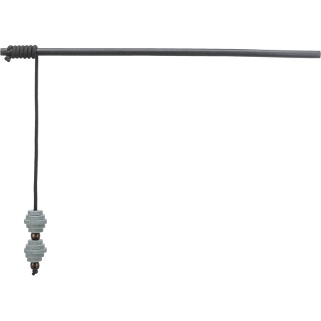 Trixie - Canne à pêche avec boules CityStyle,en bois/feutre, 40 cm