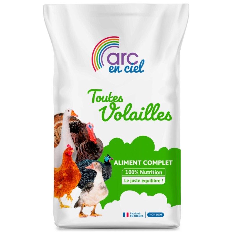 Aliment complet toutes Volailles 20 kg - Non OGM (0,9%)