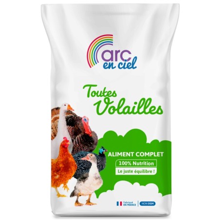 Aliment complet toutes Volailles 20 kg - Non OGM (0,9%)