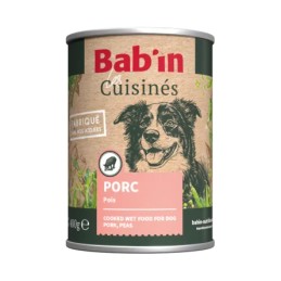 Terrine Cuisinée Chien Bab'in Porc et Légumes 400g