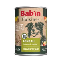 Terrine Cuisinée Chien Bab'in Agneau 400g - Riz Basmati & Mangue