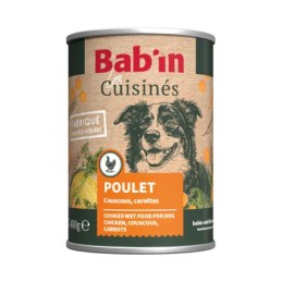 Terrine Cuisinée Chien Bab'in Poulet 400g - Couscous & Légumes Frais