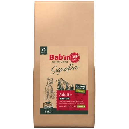 Croquettes Chien Medium Adulte Agneau Bab'in 12kg - Digestif & Articulation