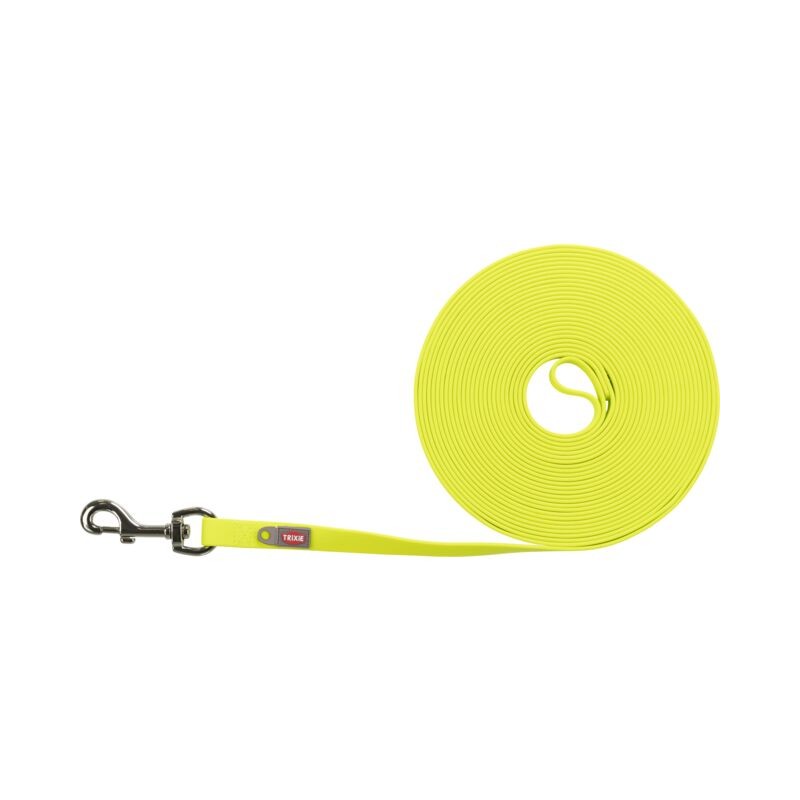 Trixie Longe à Pister Easy Life PVC Jaune Fluo 15m x 17mm (L-XL)