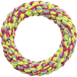 Anneau Corde Traction Trixie ø 14 cm - Jouet Chien Coton