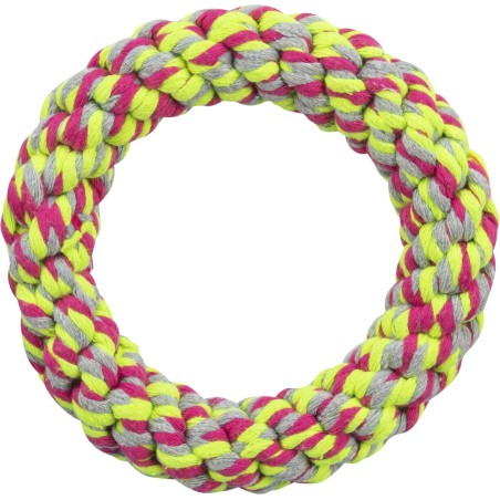 Anneau Corde Traction Trixie ø 14 cm - Jouet Chien Coton