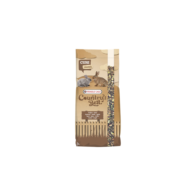 Cuni Fit Muesli Versele-Laga 20kg - Mélange Lapin Naturel sans Coccidiostatique
