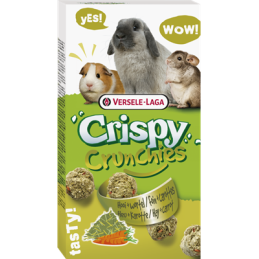 Versele-Laga - Crispy Crunchies Foin & Carottes 75g - Snack Rongeur