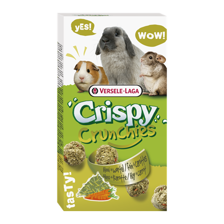 Versele-Laga - Crispy Crunchies Foin & Carottes 75g - Snack Rongeur