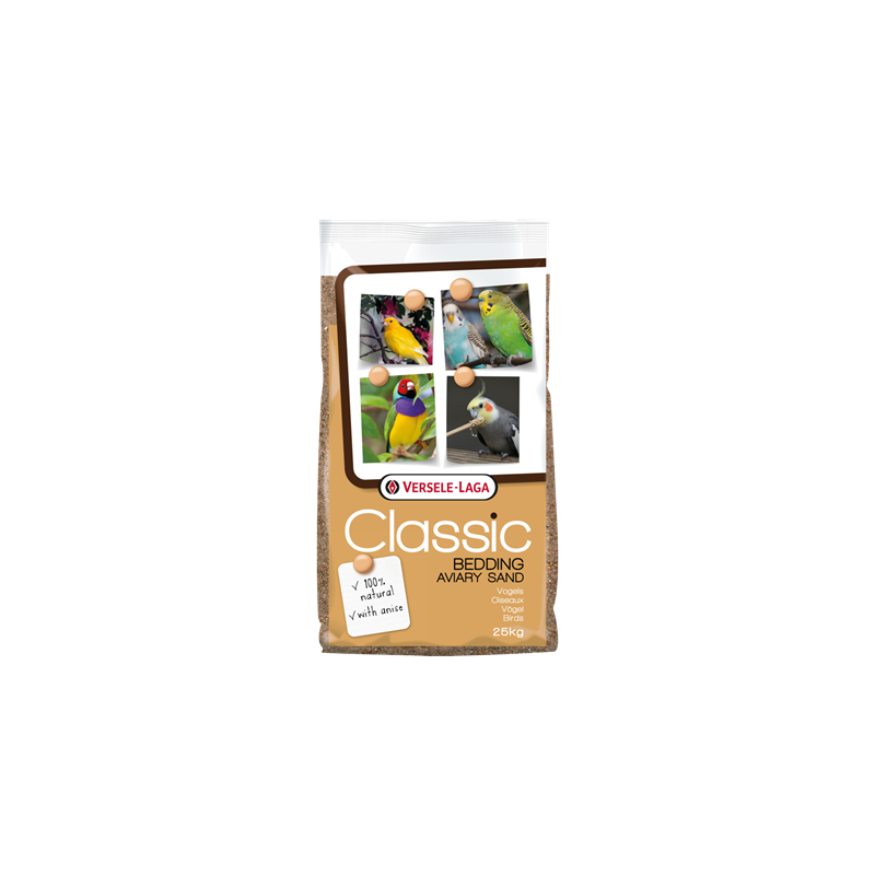 Versele-Laga - Sable Volière Anis Classic 25kg - Fond de cage