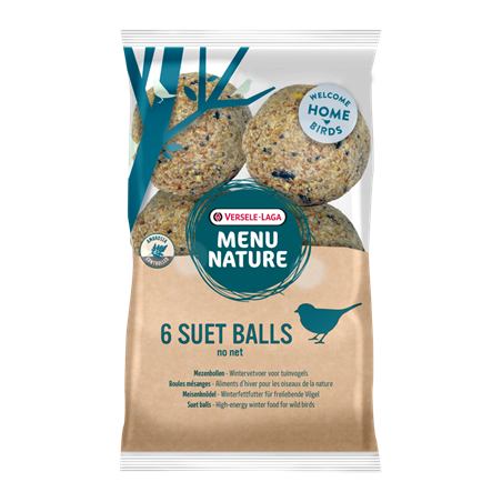 Versele-Laga - Boules de Graisse Sans Filet (Lot de 6) - Menu Nature