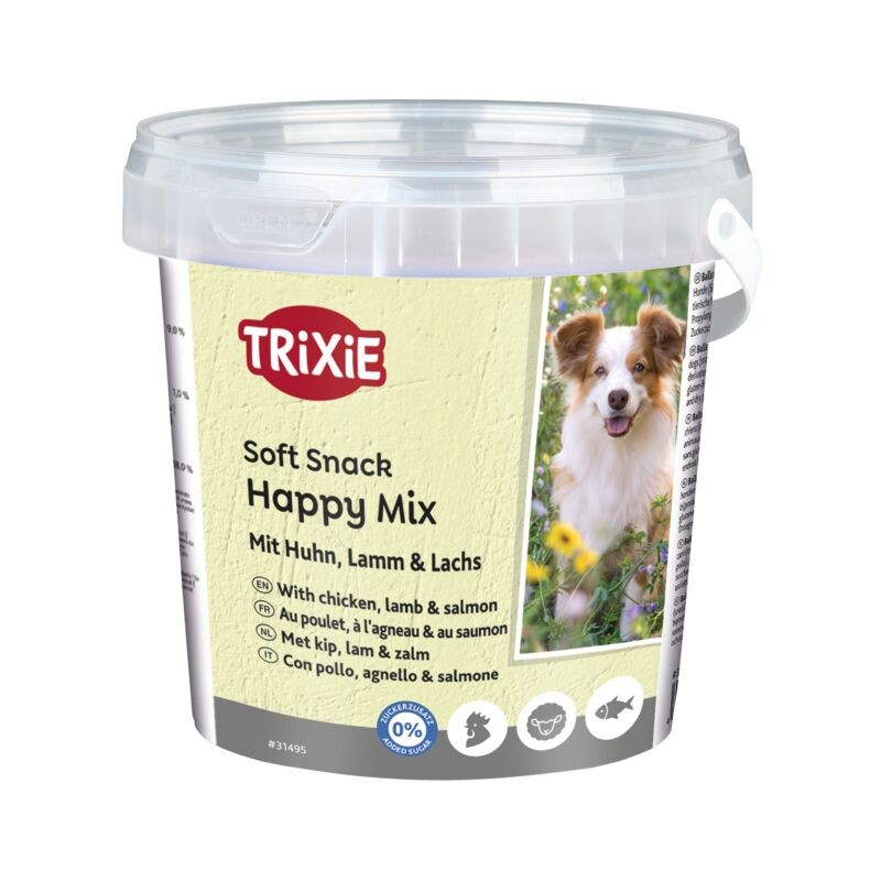 Trixie Soft Snack Happy Mix 500g (31495) - Poulet, Agneau, Saumon