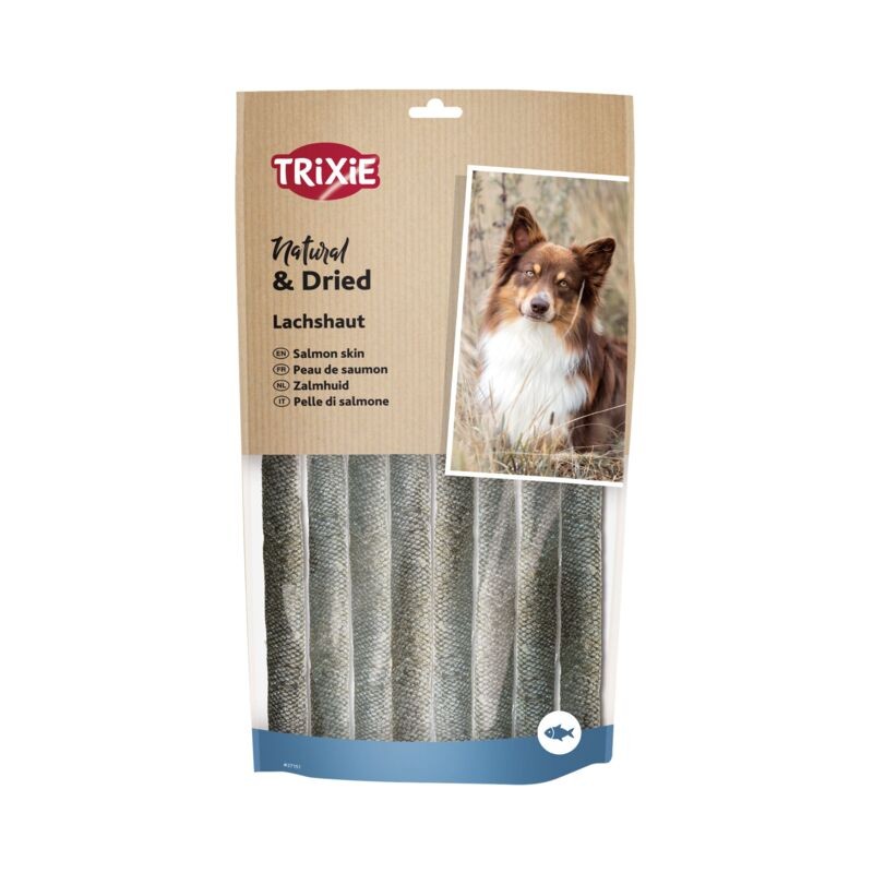 Trixie Peau de Saumon Séchée 150g (27151) - Snack Monoprotéique