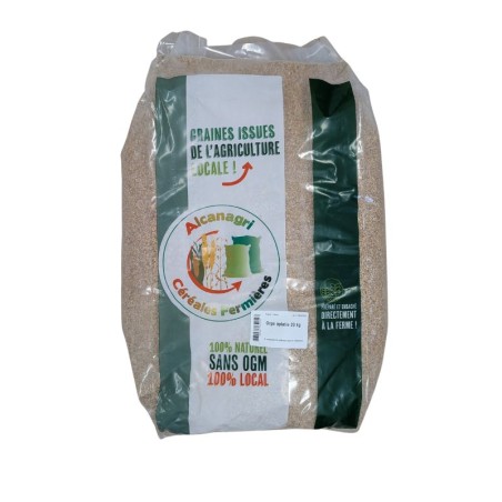 Orge Aplatie 20 kg sans OGM - Agriculture Locale - La Ferme de Marine