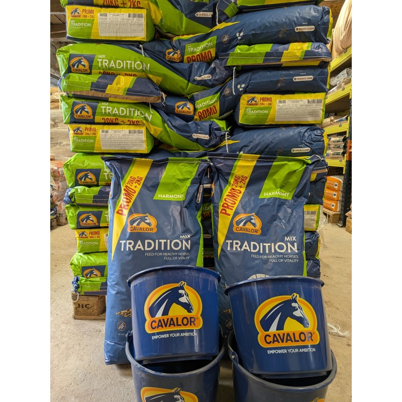 Cavalor Tradition Mix - Muesli Entretien Cheval PROMO 20kg+2kg gratuit