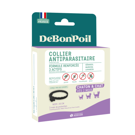 Collier Antiparasitaire Chat & Chaton DEBONPOIL - 3 mois