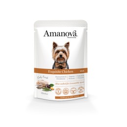Sachet Amanova Chien Poulet Sans Céréales 100g - Riche en Frais