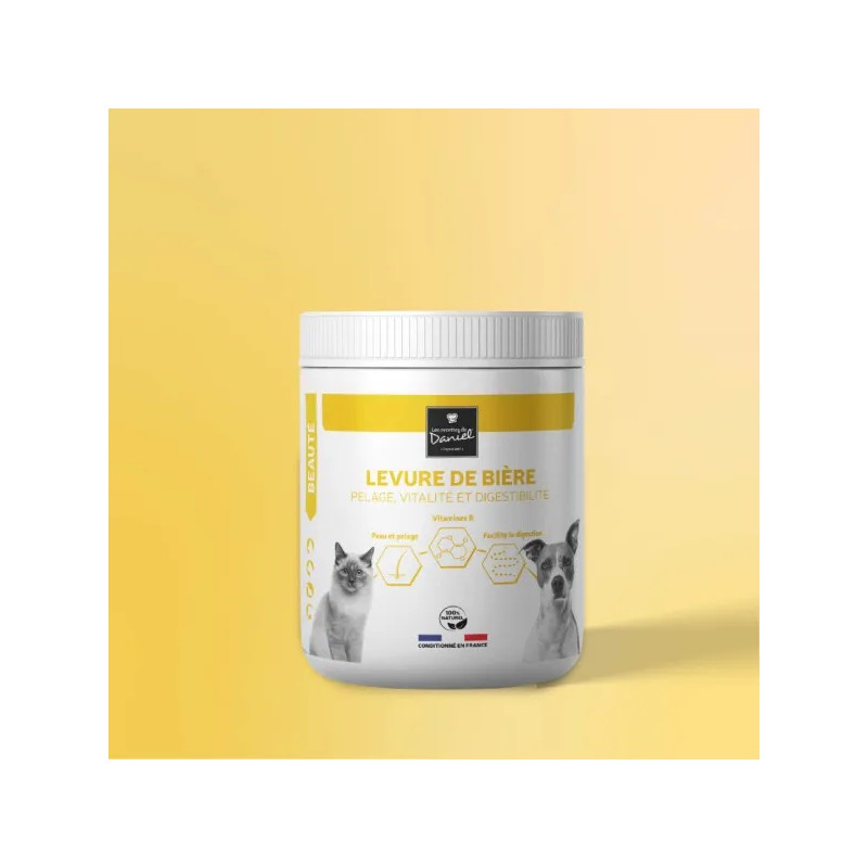 Levure de Bière Chien, Chat, Furet 125g - Les Recettes de Daniel