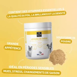 Levure de Bière Chien, Chat, Furet 125g - Les Recettes de Daniel
