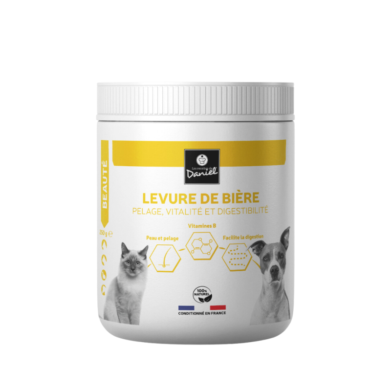 Levure de Bière Chien, Chat, Furet 125g - Les Recettes de Daniel