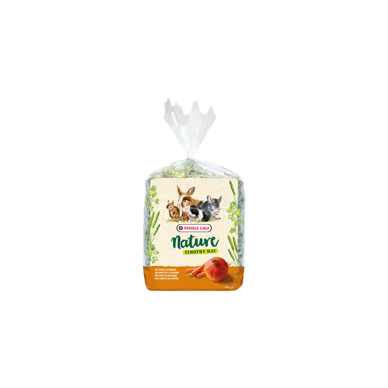 Foin Timothy Carotte & Potiron 500g - Versele-Laga Nature