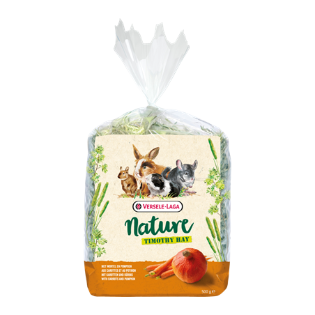 Foin Timothy Carotte & Potiron 500g - Versele-Laga Nature