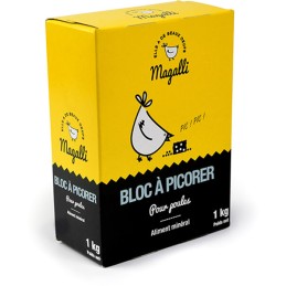 Bloc à Picorer Magalli 1kg – Complément Minéral pour Poules