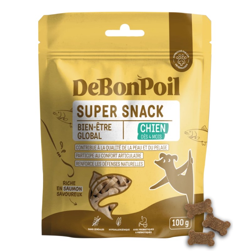 Friandises DeBonPoil Saumon 100g – Bien-être Global Chien