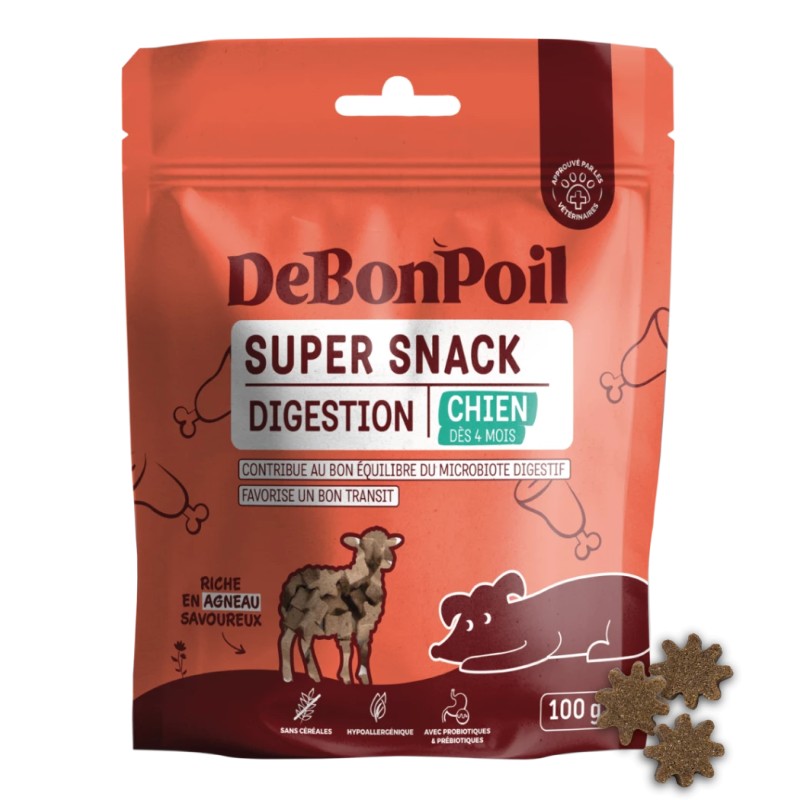 Friandises DeBonPoil Agneau 100g – Digestion Chien Sans Céréales