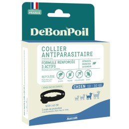 Collier Antiparasitaire DeBonPoil Chien – Protection 3 Mois