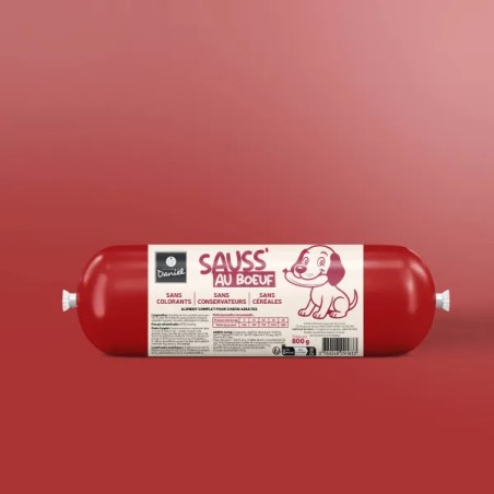 Les Recettes de Daniel Saucisson au Bœuf Chien 800 g