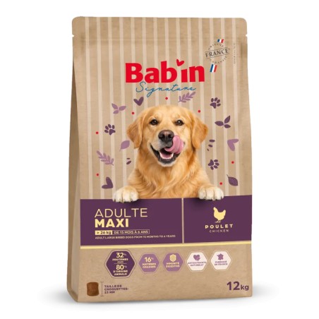 Bab'in Maxi Adulte Poulet | Croquettes Grand Chien
