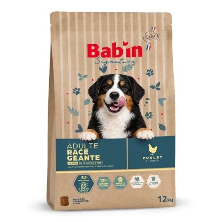 Bab'in Races Géantes Adulte Poulet | Croquettes Chien