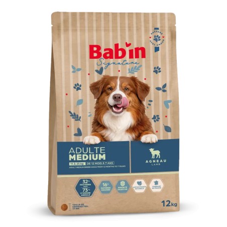 Bab'in Medium Adulte Agneau | Croquettes Chien