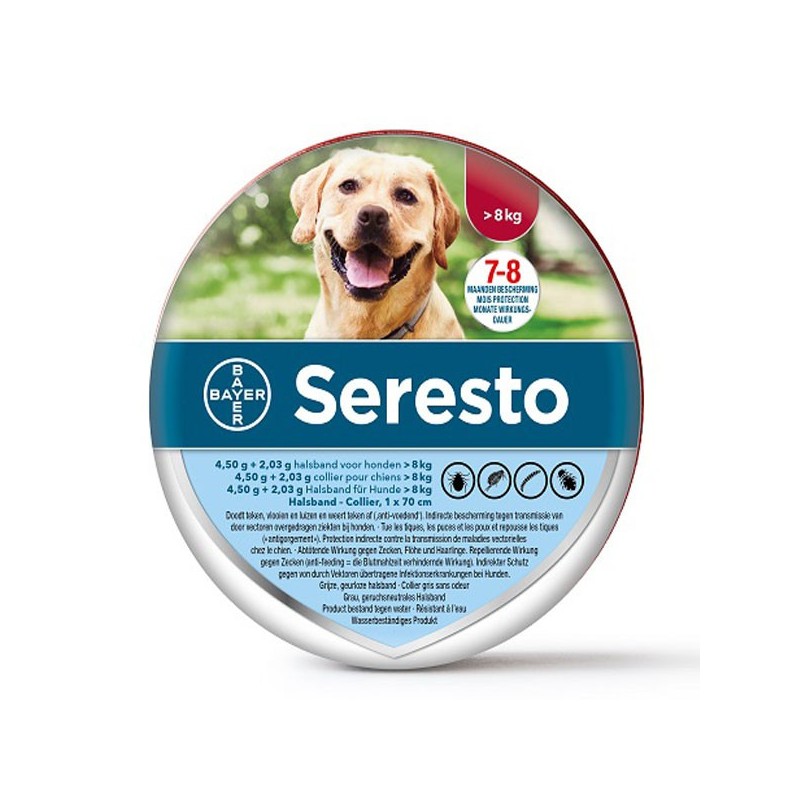 Seresto collier antiparasitaire pour petit chien moins de 8kg