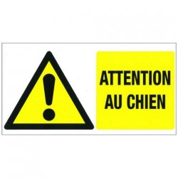 Plaque de garde "Attention...